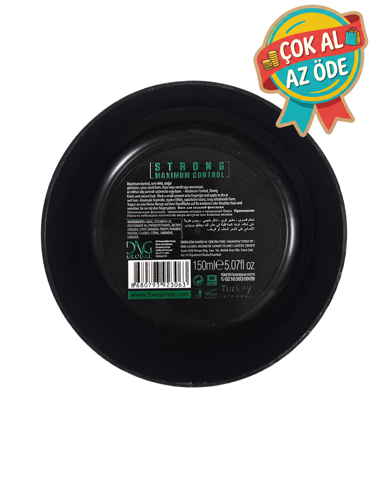 Fix Egoiste Hair Wax Vol.6 Strong Natural Effect Saç Vaksı 150 ml - Doğal Etki Güçlü Tutuş Wax