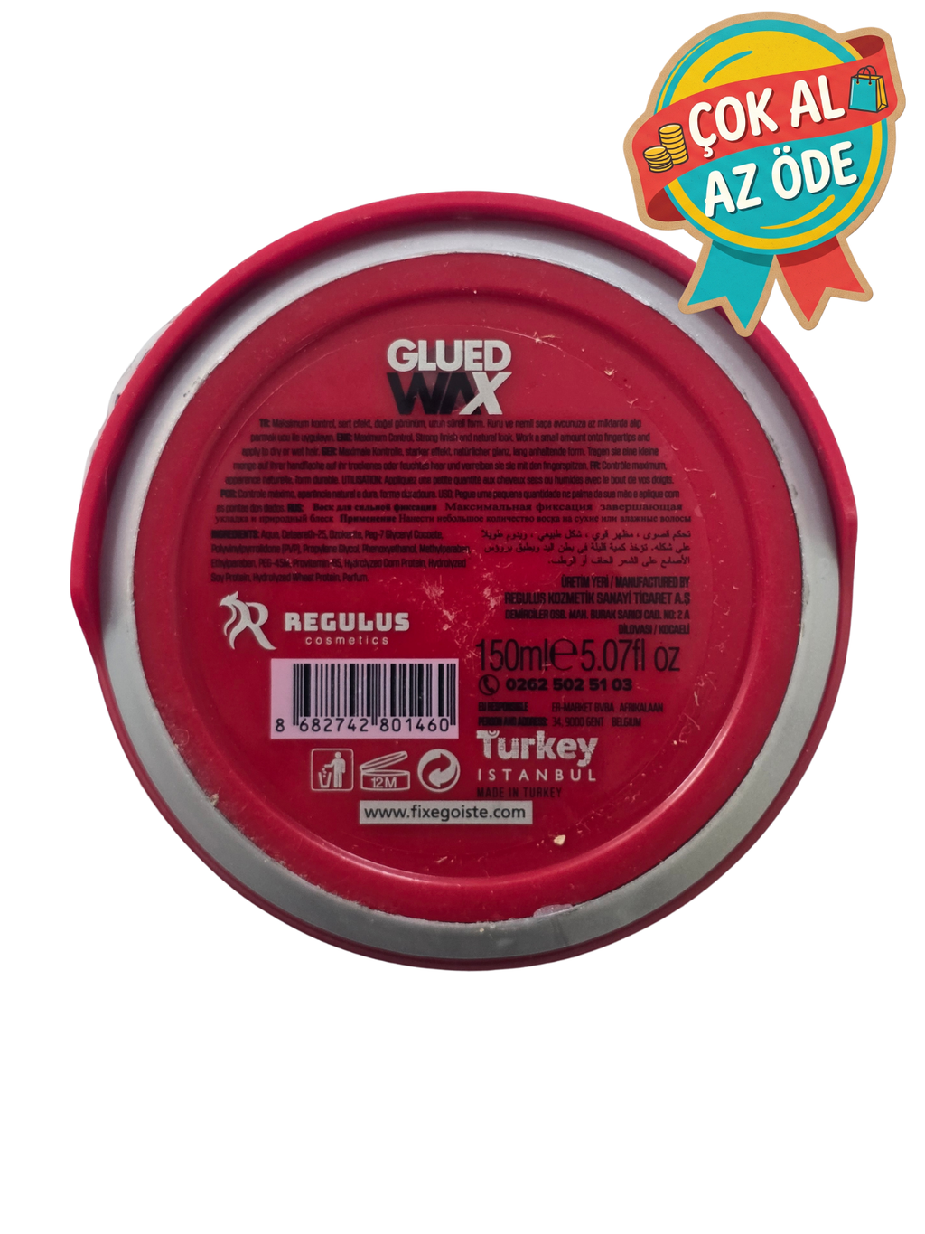 Fix Egoiste Glued Wax Fiber Control Saç Vaksı 150 ml - Keratin & ProV Complex Ekstra Güçlü Örümcek Vaks
