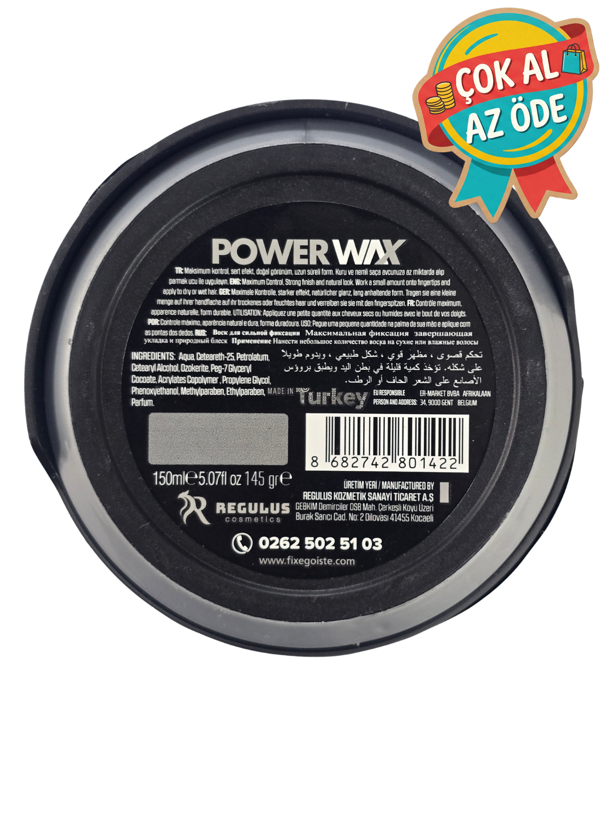 Fix Egoiste Power Wax 10 Maximum Control Saç Vaksı 150 ml - Keratin & ProV Complex Maksimum Güçlü Tutuş Vaks