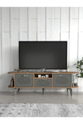 Tv Sehpası Mira Atlantik 5031 Gümüş 160 Cm 35 Cm 50 Cm