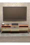 Tv Sehpası Tv Ünitesi 160 Cm Atlantik Çam Gold Mistral 5070