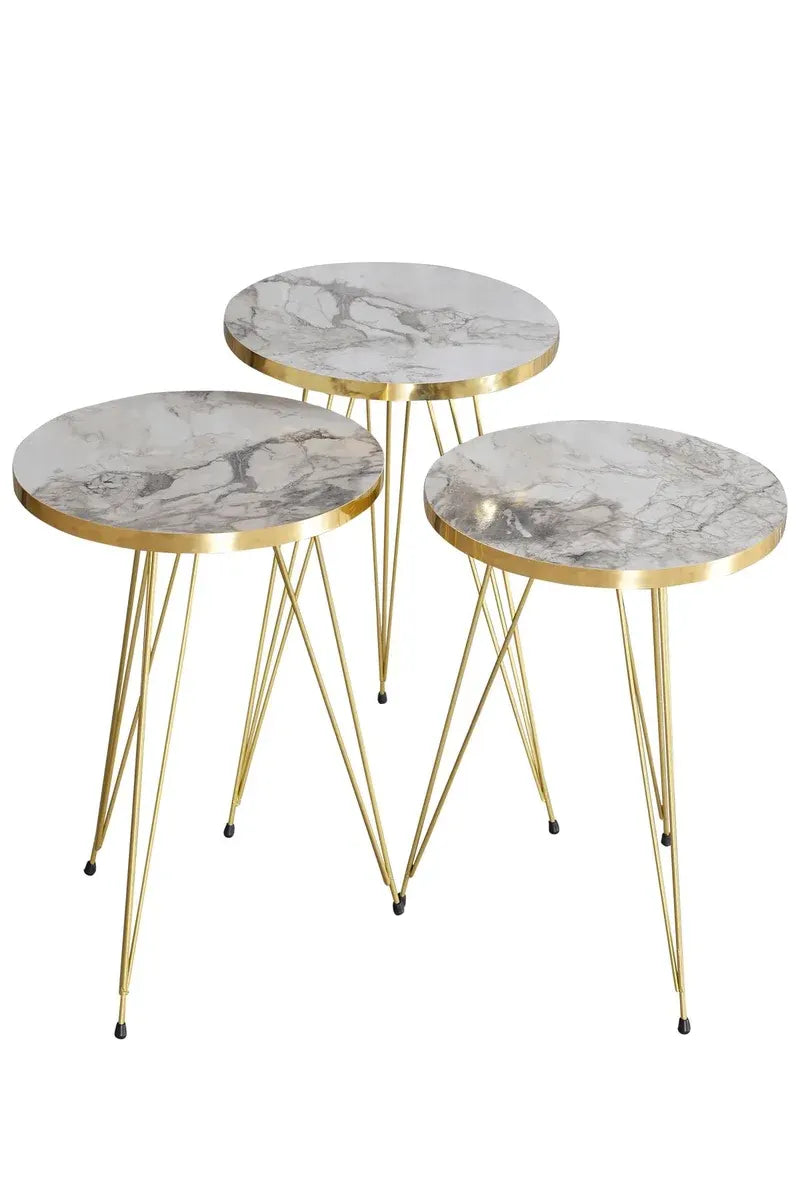 Zigon Sehpa Gold Efes Tel