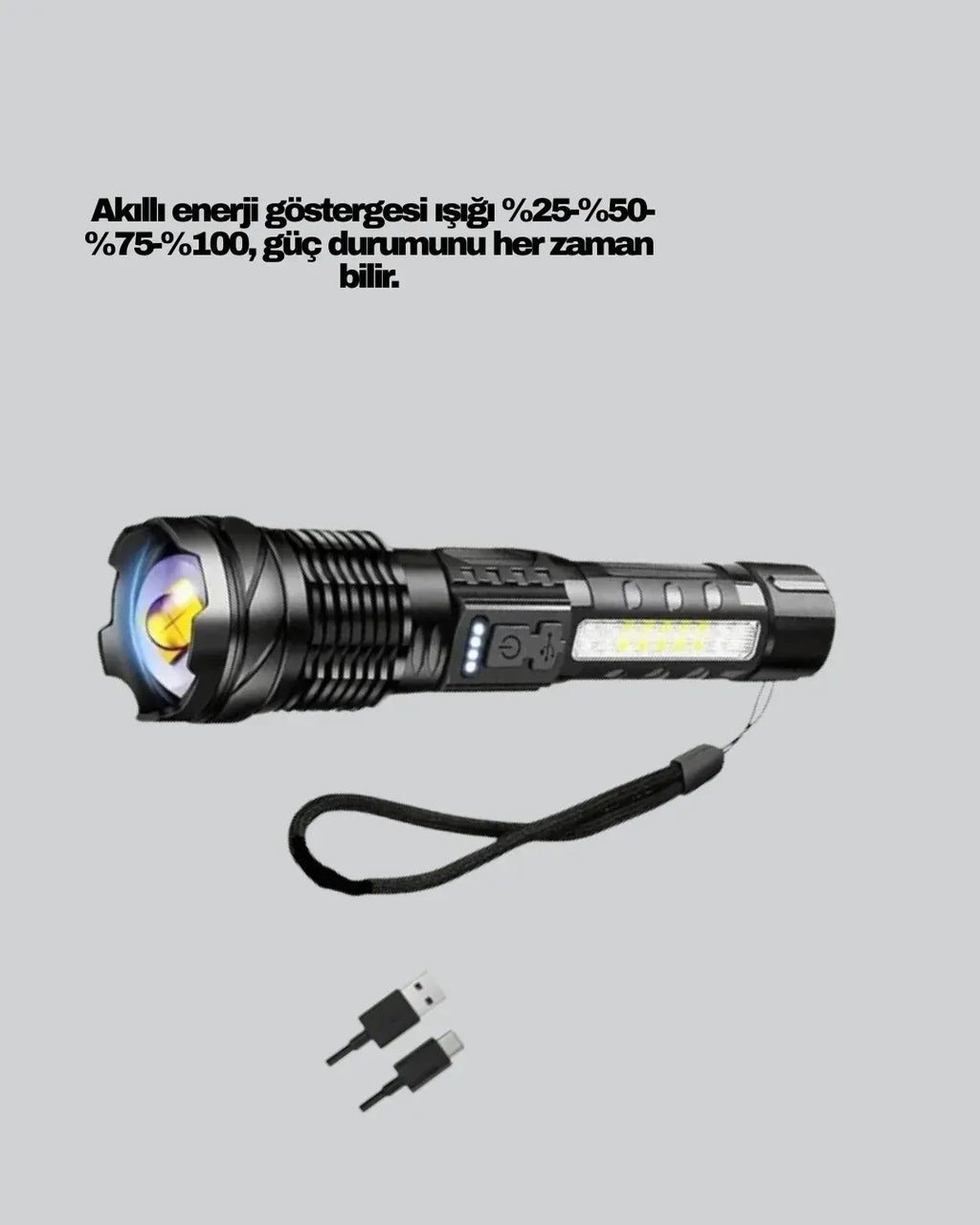 Outdoor ve Acil Durum İçin Güçlü LED El Feneri