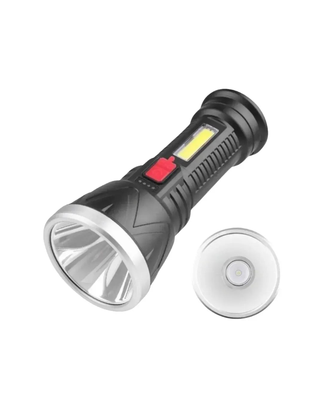 Şarjlı LED El Feneri 9 LED Güçlü Işık ve 4 Modlu Kullanım