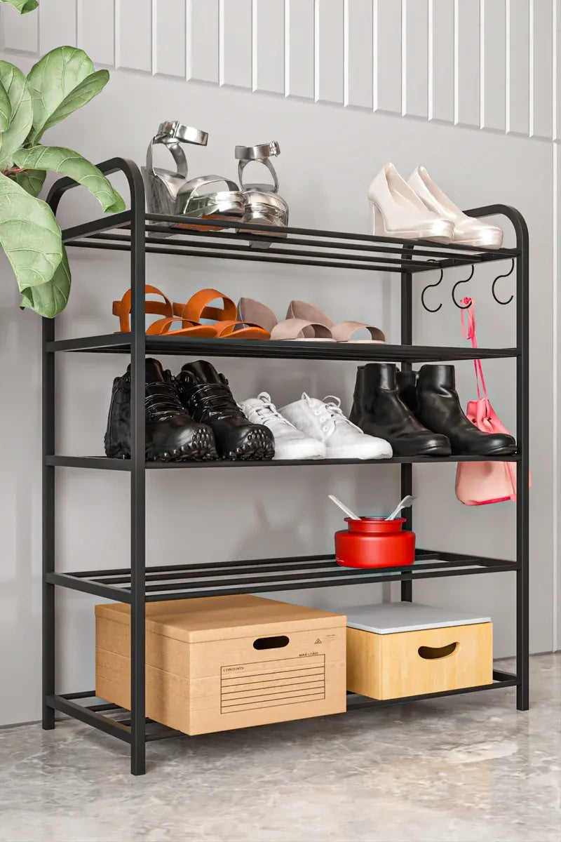Ayakkabılık Metal 5 Katlı Ayakkabı Düzenleyici Çok Amaçlı Raf
